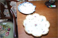 2 Hand Decorated Floral Bowls