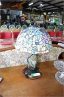 Mosaic Lamp With Leaded Glass Shade