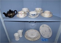 Lot of assorted cups, saucers and porcelain