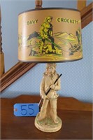 Vintage Davy Crockett lamp