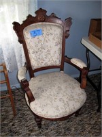 Victorian walnut armchair