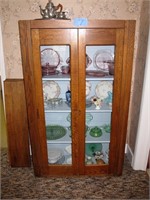 40" Oak two-door cabinet