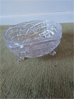 Footed Lead Crystal Bowl