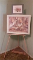 Easel and art