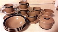 Stoneware Cup, Saucers and More