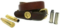 30.06 RG Brass, 357 MAG Rounds, 12GA Leather Belt