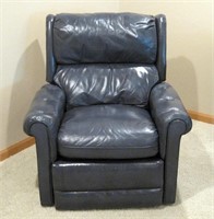 Blue Leathercraft Leather Recliner