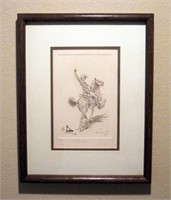 Etching by Barry Euren "Forward"