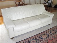 White Leather Couch and Loveseat