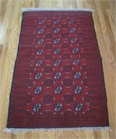 Small Hand Knotted Wool Oriental Rug