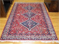 Large Hand Knotted Wool Oriental Rug