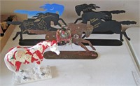 Horse Figurines & Will Hunt Wood Carvings