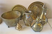 Decorative Turkish and Other Brass Items