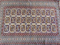 Turkaman Hand Knotted Persian Rug 4' x 6'