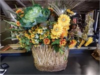 Unique Stuffed Pheasant Flower Basket
