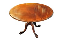 Chippendale Style, Center Tilt Top Table, Dining