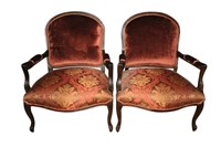 Oversize Antique French Armchairs, Superb