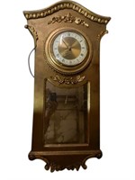 Fine French Antique Gilt Electric Wall Clock