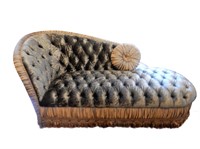 Most Luxurious Chaise Ever, Tufted Silk Velvet