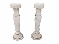 Pair of Antique Italian Marble Pedestals