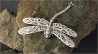 14W Dragonfly Brooch 2cttw G color SI clarity