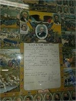 Framed Grand Army of the Republic war record GAR