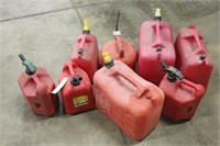 (8) ASSORTED GAS CANS
