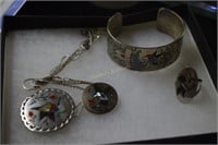 Sterling Bird Necklace, Pendants, Earring & Cuff