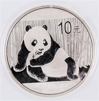 Coin 2015 10 Yuan Chinese Silver Panda