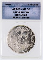 Coin 2010 GB Britannia L2 Silver Coin