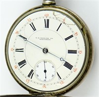 US Watch Co, Waltham, in coin silver