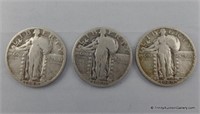 1929 1929-D 1929-S Standing Liberty Quarter Coins