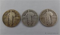 1926 1926-D 1926-S Standing Liberty Quarter Coins