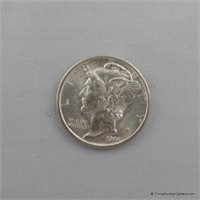 1944-S Mercury Unc. Silver Dime Coin