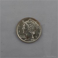 1941 Mercury Unc. Silver Dime Coin