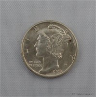 1943 Mercury Unc. Silver Dime Coin
