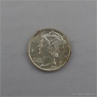 1944 Mercury Unc. Silver Dime Coin
