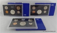 1968 1970 1971 U S Mint Proof Coin Sets