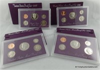 1987 1988 1989 1990 U S Mint Proof Coin Sets