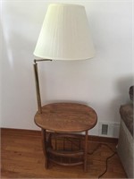 lamp/ end table combo
