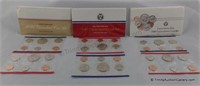 1986 1987 1988 U S Mint Uncirculated Coin Sets