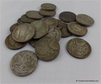 20 Jefferson 35% Silver War Era Nickel Coins