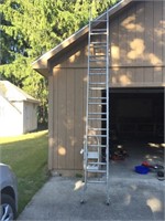 24' extension ladder and step ladder