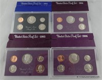 1983 1984 1985 1986 U S Mint Proof Coin Sets
