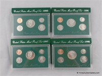 1995 1996 1997 1998 U S Mint Proof Coin Sets