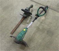ELECTRIC WEEDWHIP WITH ELECTRIC HEDGE TRIMMER