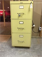 3 drawer locking file cabinet with key