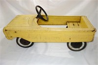 YELLOW PEDAL CAR - "ROADMASTER" NO OTHER