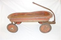 ANTIQUE RED PULL WAGON