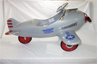 STEELCRAFT PURSUIT PLANE - ARMY PEDAL CAR -